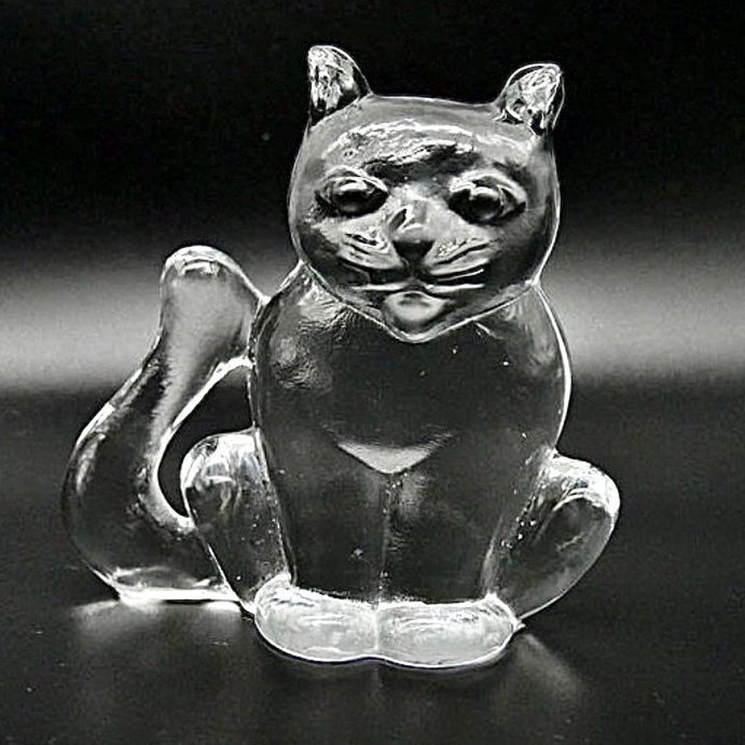 Kosta Boda Glass Cat – Bertil Vallien Zoo Collection 9cm - Etsy