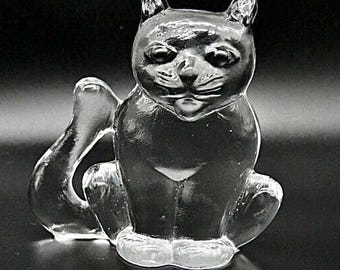 Kosta Boda Glass Cat – Bertil Vallien Zoo Collection 9cm
