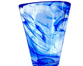 Glass Tumbler Blue, Kosta Boda Mine, Ulrica Hydman Vallien