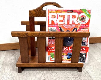 Danish Mid-Century Wood Magazine Rack – 1960s