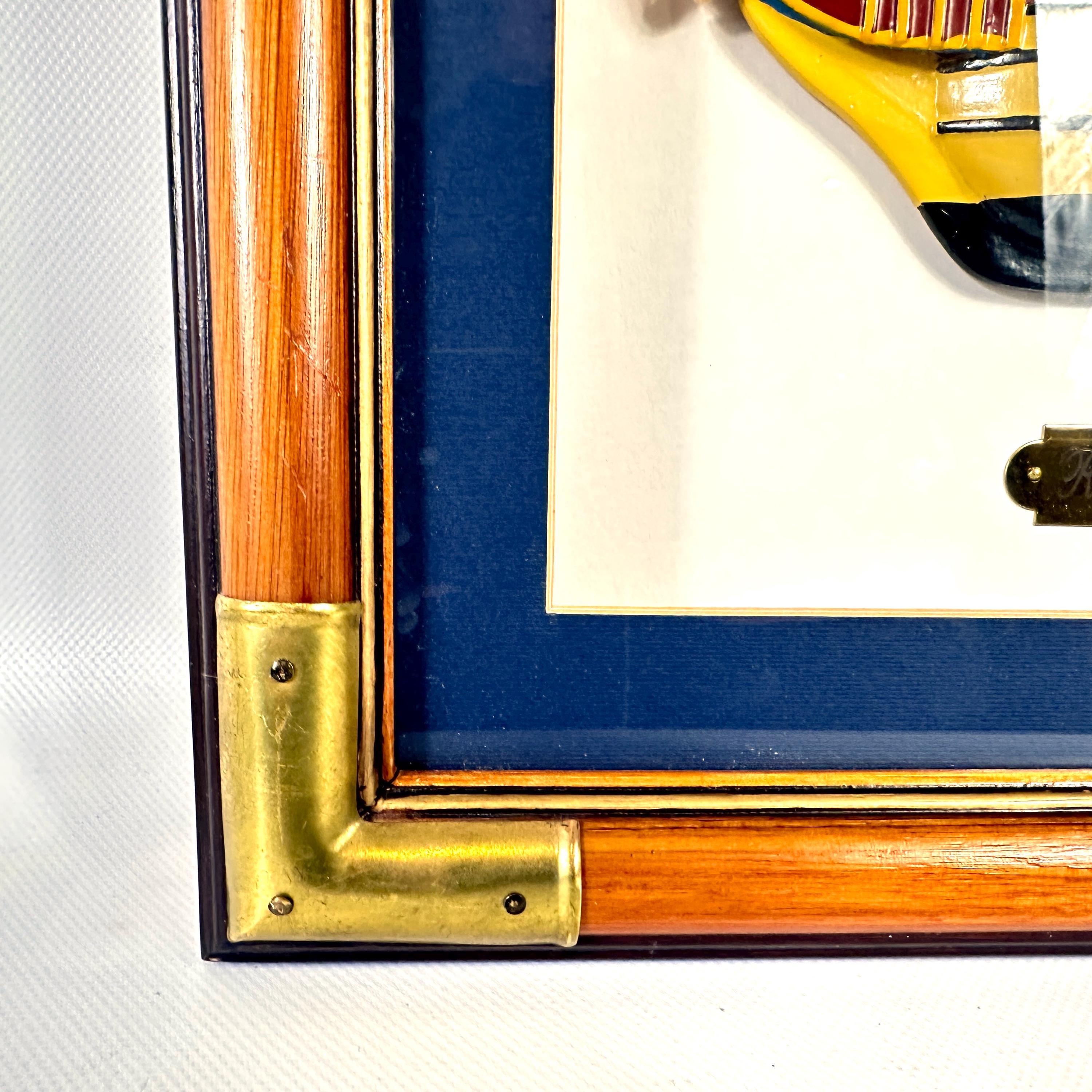 Ship Shadow Box – Swedish Warship Model Wall Art, 36×46cm - Etsy
