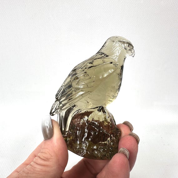 Kosta Boda Glass Hawk – Paul Hoff Wwf Series, Vintage Swedish Art