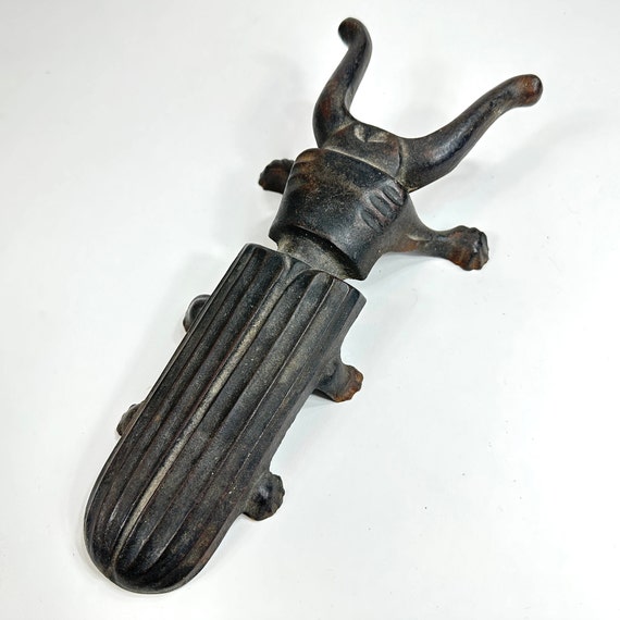 Antique Cast Iron Beetle Boot Jack, Boot Pull, We… - image 1