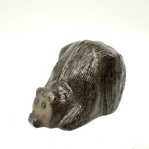 Mid-century swedish pottery bear figurine designed by göran andersson