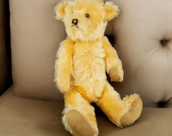 Vintage Teddy Bear - 1940 Antique Collectible Bear - Made in England - 42 cm
