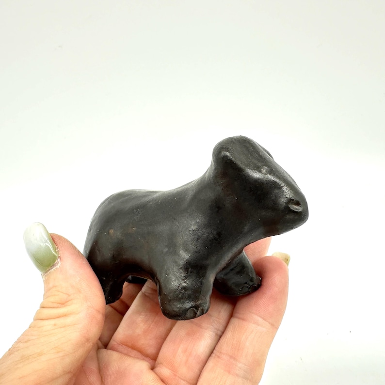 Charming scandinavian pottery bear sculpture by dagmar eriksson – handcrafted in sweden image 9