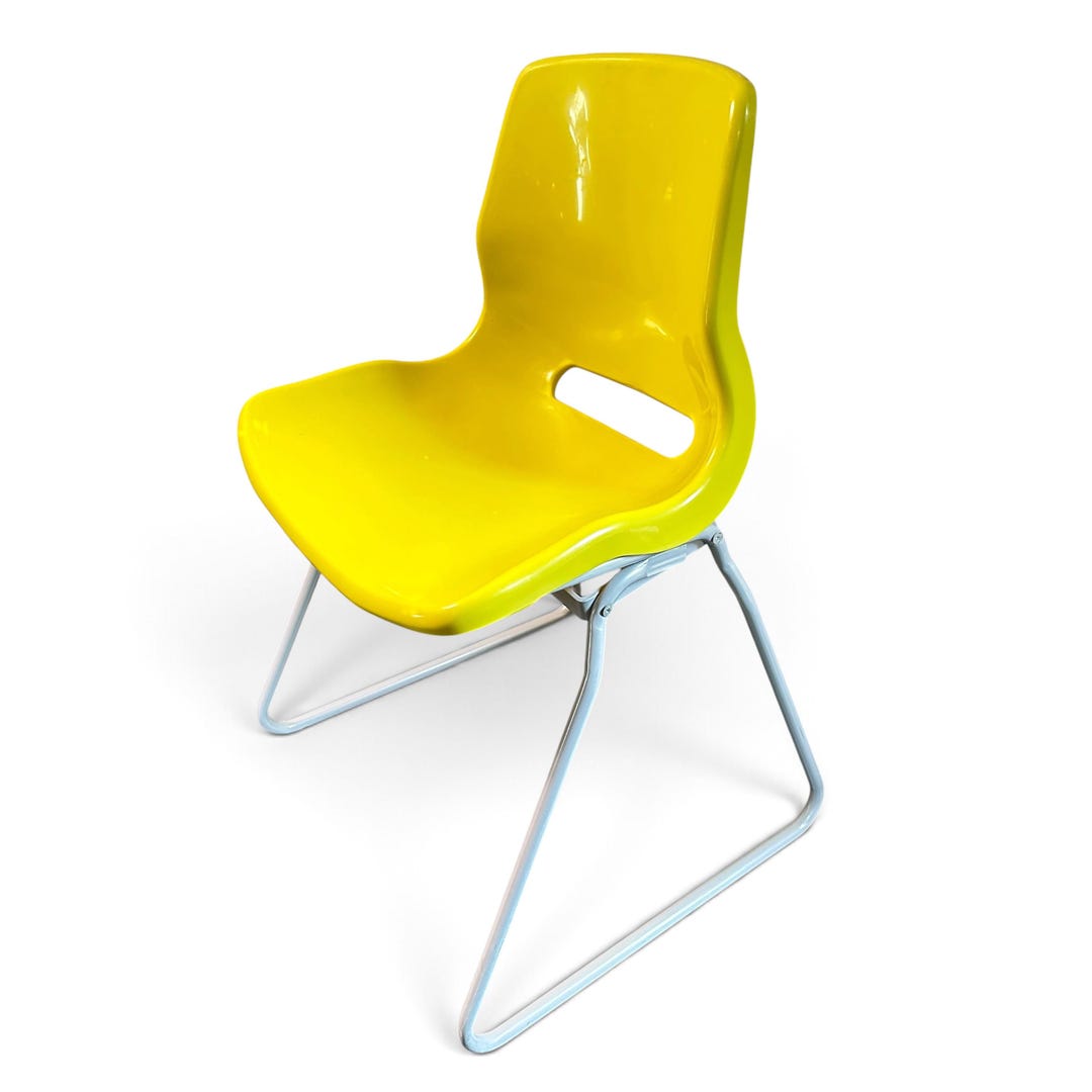 IKEA Snille Chair, Yellow 1990s Space Age Chair by Svante Schöblom