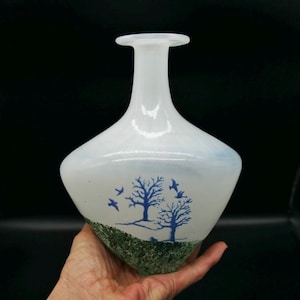 Kosta Boda &quot;October&quot; Series Vase – Signed by Kjell Engman, Swedish Art Glass