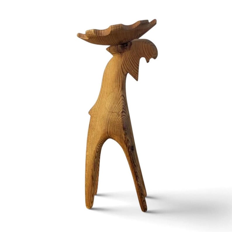 Träälgskulptur, Kalle Berglund Jämtälgen, Svensk formgivning 1955 bild 1