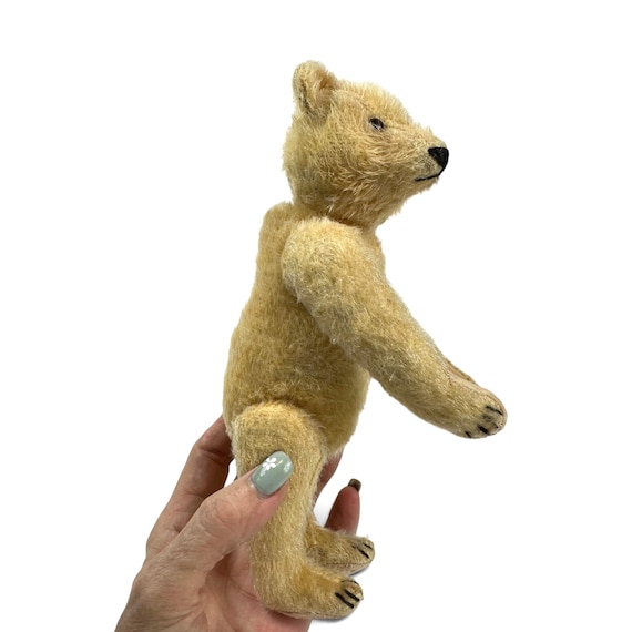 1930s Steiff Teddy Bear, Pale Mohair Fully Jointed German
