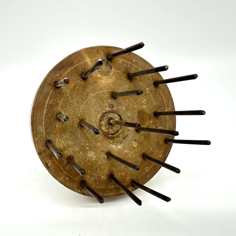 Wollkamm, Wollkamm, antik aus Holz, Skandinavisches Textilschmuck Bild 6