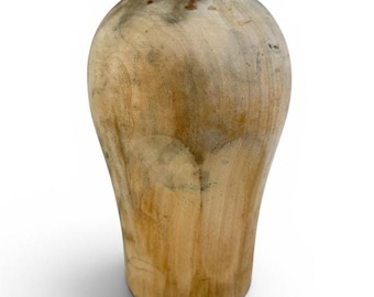 Hat Display, Wooden Millinery Mannequin Head, Vintage Wig Stand, Rustic Decor