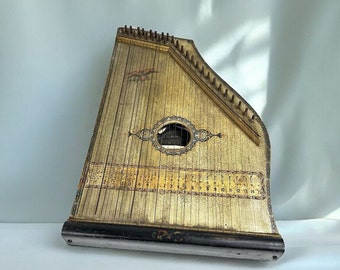 1894 Menzenhauer&#39;s No. 2 Guitar Zither - Antique Menzenhauer & Schmidt Instrument, Patented, Made in USA