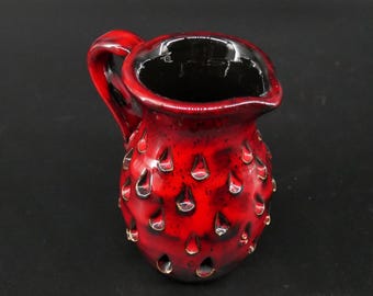 Vintage Fat Lava Ceramic Jug Vase by Fratelli Fanciullacci for Bitossi – 1960s Italy