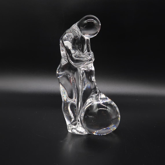 Olle Alberius Glassblower Figurine – Orrefors Swedish Art Glass