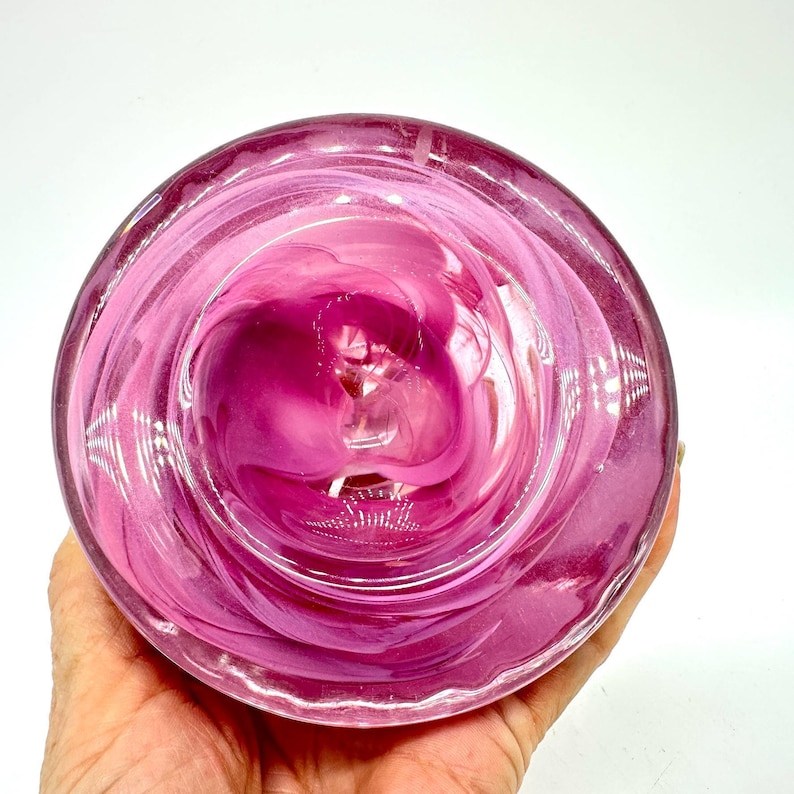 Kosta Boda Atoll Glass Bowl, Anna Ehrner Candle Holder, Swedish Decor image 6