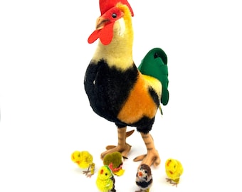 Vintage Steiff Pom-Pom Birds with Button & Tag – Mohair Wool Miniatures, Germany