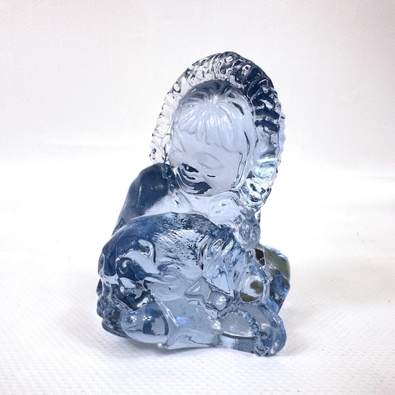 Kosta Boda Glass Sculpture – Paul Hoff Eskimo Child With Seal