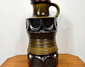 Large Vintage German Pottery Vase with Handle – 48cm 1960s Carstens Tönnieshof