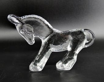 Sculpture d'âne Bertil Vallien, Kosta Boda, Figurines d'animaux, Art suédois en verre
