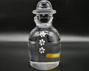 Kosta Boda art glass grandfather sculpture, 1975