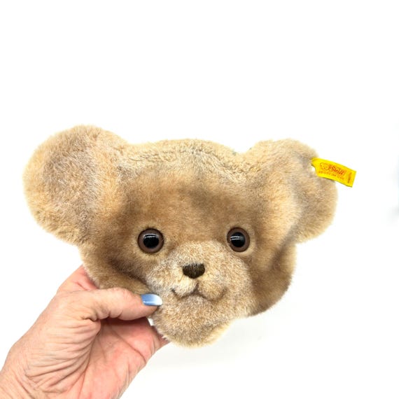 Vintage Steiff Children's Bear Purse – 1980s Plush Shoulder Bag