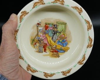 Royal Doulton Bunnykins Bowl: 1970s Nursery Decor