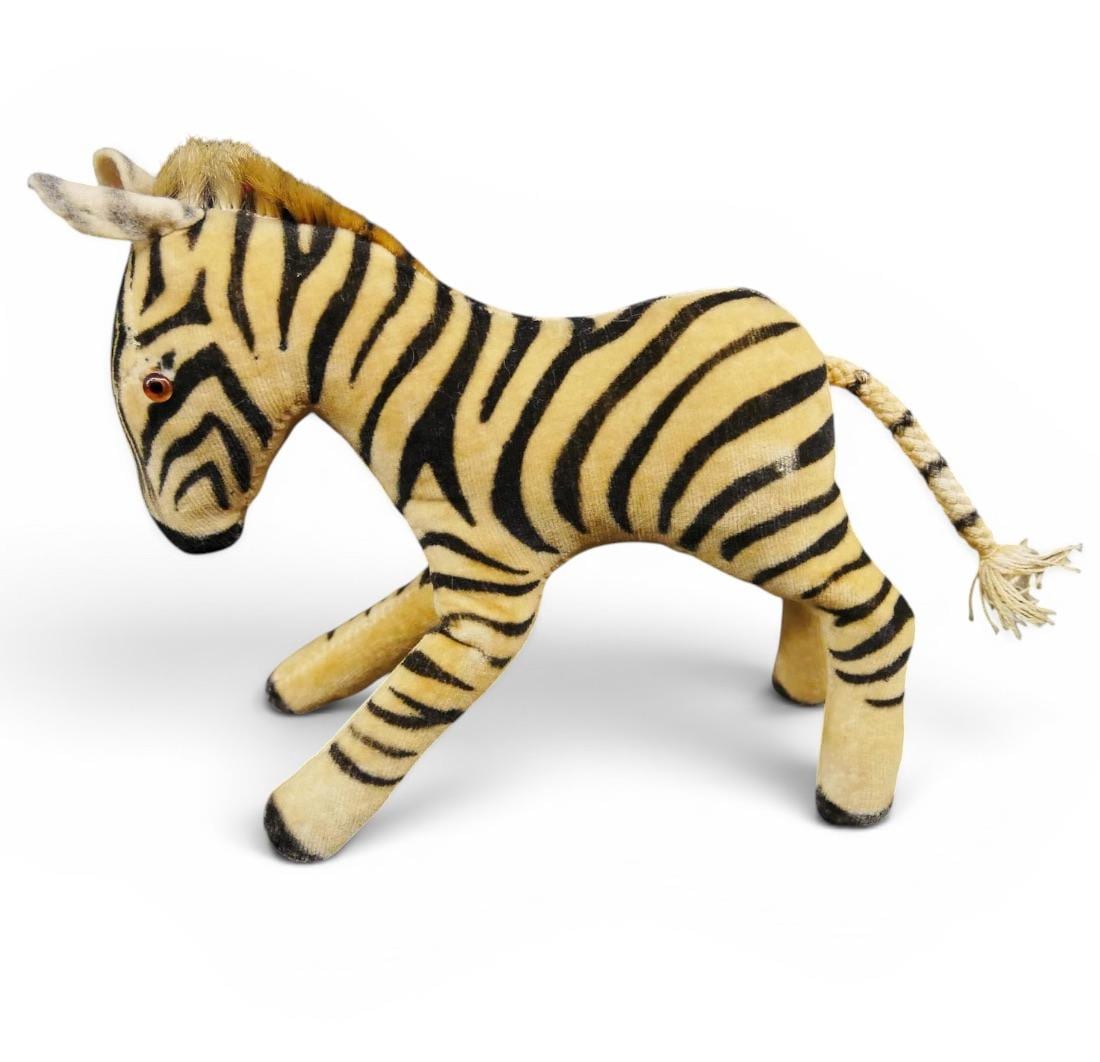Steiff Zebra, Velvet Plush Animal, 1950s German Collectible Toy - Etsy