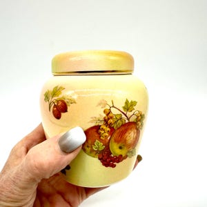 Palissy Ginger Jar Royale Collection Fruit English Pottery 1970s Decor