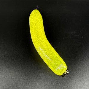 Vintage Kosta Boda Glass Gunnel Sahlin Banana Sculpture de fruits en verre soufflé à la main Fabriqué en Suède image 3