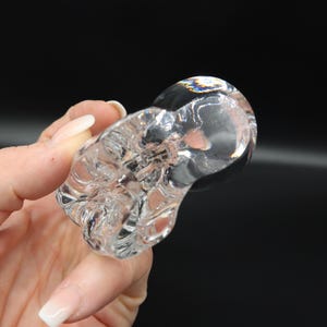Swedish Art Glass Figurine, Orrefors Glassblower Sculpture by Olle Alberius image 9