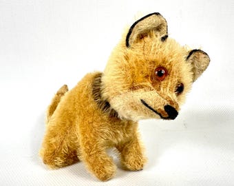 Vintage Schuco Yes/No Fox – 1930s Mohair Mechanical Toy, Germany