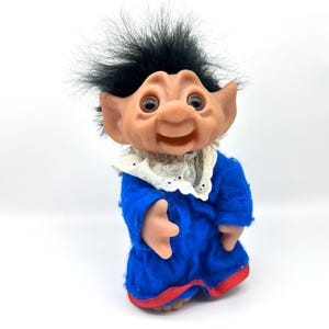 Vintage DAM Troll Doll: 1977 Denmark Original Outfit, 25cm Gonk