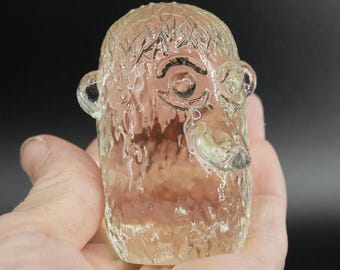Vintage Fåglaviks Glass Troll Figurine – Swedish Mid-Century Art Glass by Ingemar Nilsson