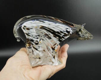 スカンジナビアのアートガラス製シロクマ - ヴィンテージ フォグラ