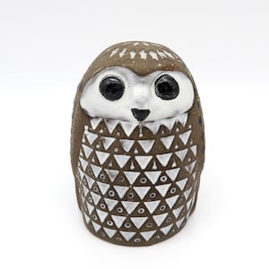 Pottery owl figurine – vintage mari simmulson 1960s swedish ceramic design