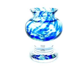 Mushroom Art Glass Candle Holder – Björn Ramel, 1980s