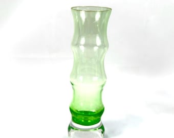 Åseda bamboo glass vase – bo borgström, scandinavian modern, 1960s