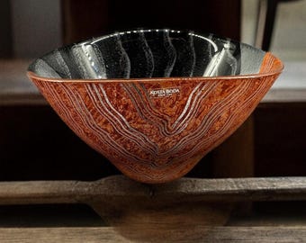 Vintage Kosta Boda Art Glass Bowl: Monica Backström 'Tonga' Design