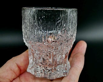 Vintage Iittala Tapio Wirkkala Glasses – Ice Textured Finnish Design - Set of 6