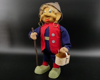 Large Handmade Swedish Troll Doll: Mid-Century Troblin Figurine