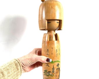 Vintage Kokeshi doll  from Showa period, 30 cm