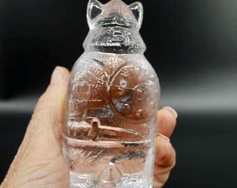 Art Glass Viking Figurine paperweight - Scandinavian glass sculpture.