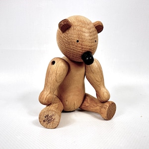 Oso de madera Kay Bojesen, juguete danés vintage, diseño de mediados de siglo imagen 3
