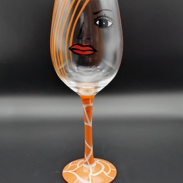 Unique wine glass, vase on foot - in the style of ULRICA HYDMAN VALLIEN.