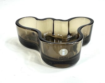 Vintage Iittala Alvar Aalto Candle Holder - Sand Brown