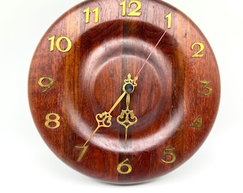 Vintage Teak Wall Clock: Mid-Century Modern Scandinavian Decor