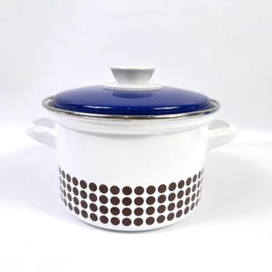 Enamel Cooking Pot with Lid – Kaj Franck for Finel, Finland, Dot Design