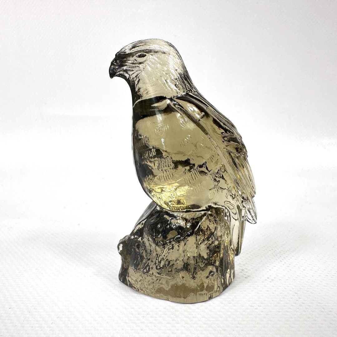Kosta Boda Glass Hawk – Paul Hoff Wwf Series, Vintage Swedish Art