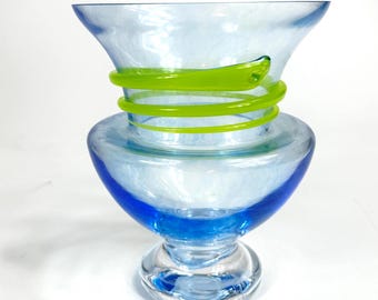 Vintage Kosta Boda Snake Art Glass Vase – Monica Backström 'Serpent' Series